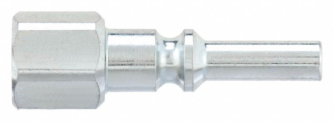 Quick Connect Hose Coupling: 1/4 in Body Size, 1/4 in Hose Fitting Size, Steel, FNPT
