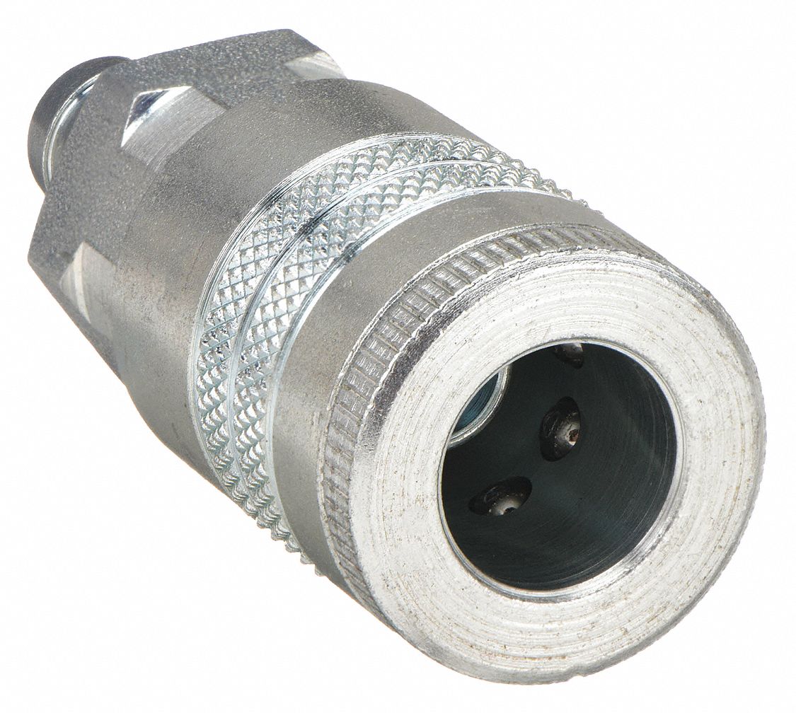 QUICK CONNECT HOSE COUPLING, ⅜ IN BODY SIZE, 300 PSI MAX. WORKING PRESSURE AT 70 ° F, SLEEVE