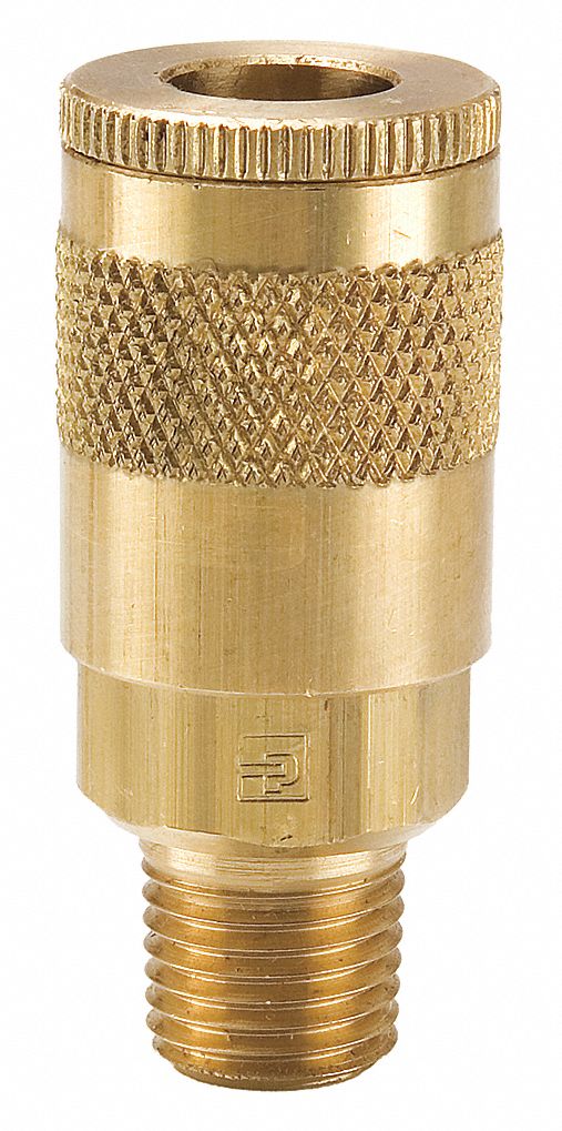 PARKER Quick Connect Hose Coupling, TruFlateAutomotive, Brass, Socket 30N372B14 Grainger
