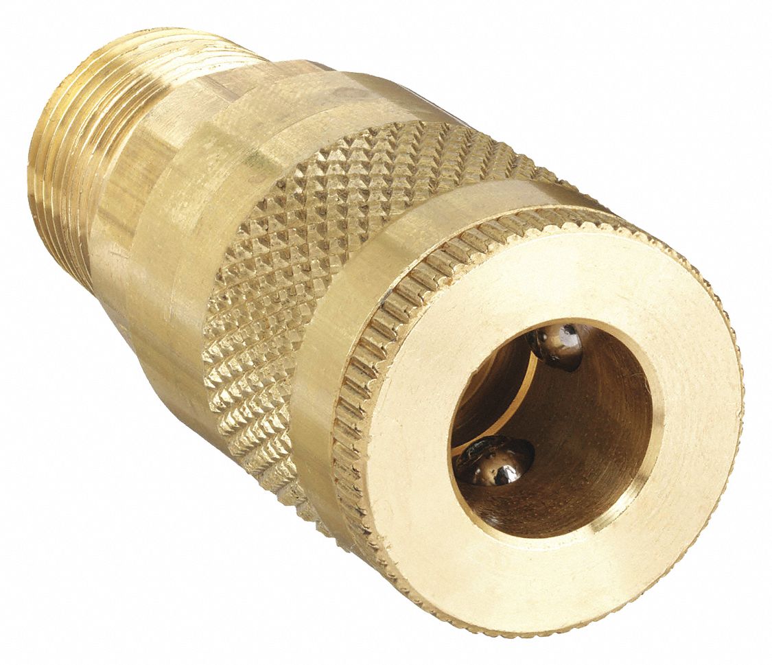 QUICK CONNECT HOSE COUPLING, ¼ IN BODY SIZE, ¼ IN HOSE FITTING SIZE, ¼"-18 THREAD SIZE