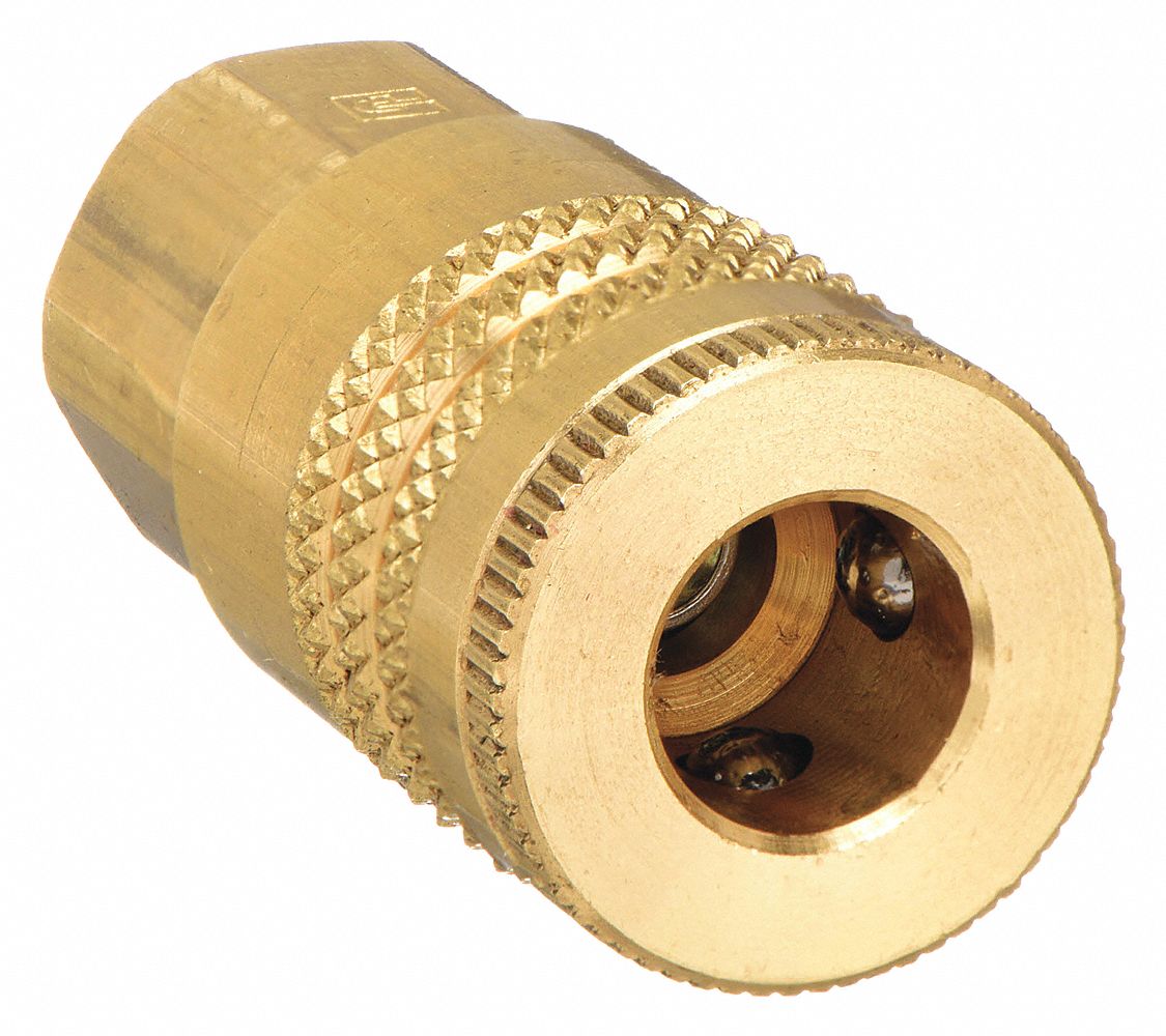 QUICK CONNECT HOSE COUPLING, ¼ IN BODY SIZE, ¼ IN HOSE FITTING SIZE, ¼