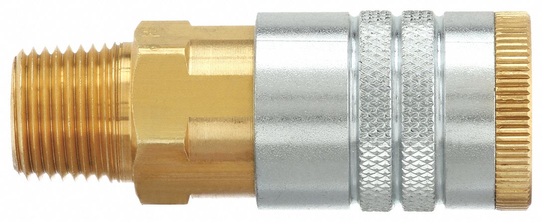 QUICK CONNECT HOSE COUPLING, ½ IN BODY SIZE, ½ IN HOSE FITTING SIZE, ½