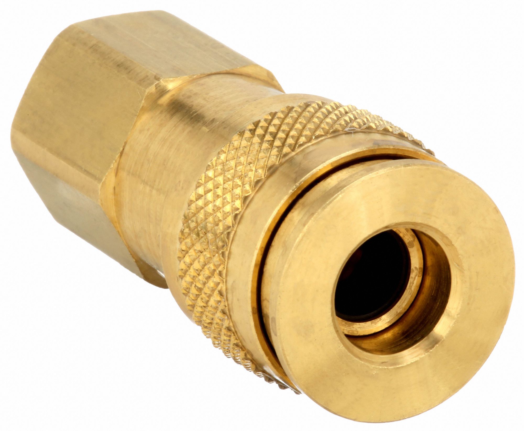 PARKER Quick Connect Hose Coupling 1/4 in Body Size, 3/8 in Hose