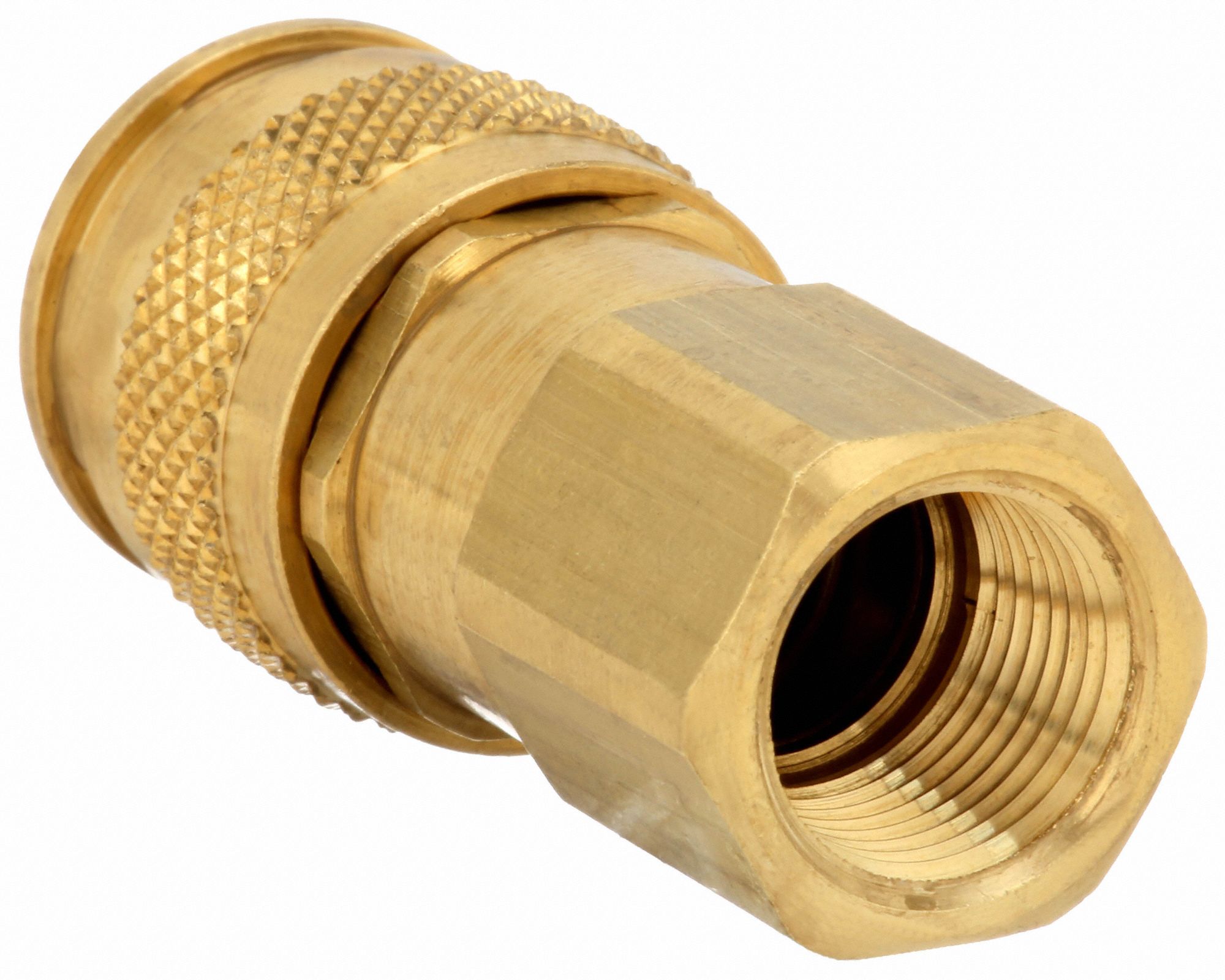 PARKER Quick Connect Hose Coupling 1/4 in Body Size, 3/8 in Hose