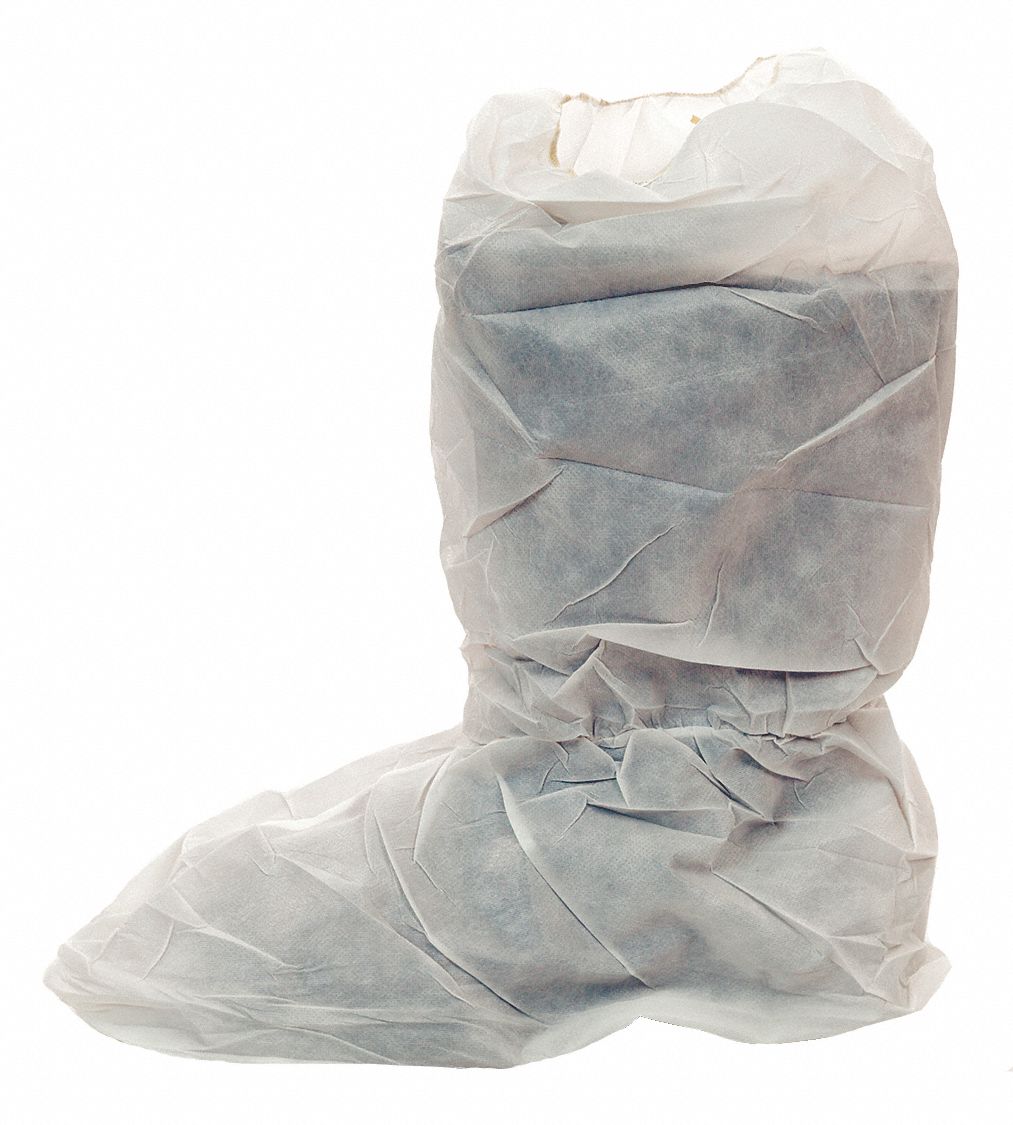INTERNATIONAL ENVIROGUARD, White, 200, Boot Covers 30N498CE8102CIL