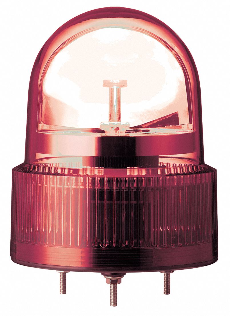 ROTATING BEACON LIGHT,120 MM RED BUZ 24V