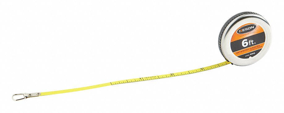 30NX09 - Diameter Measuring Tape 6 ft. Steel