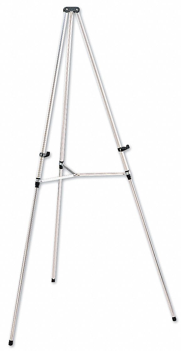 quartet easel, aluminum, lightweight, telescoping, 66" max. height