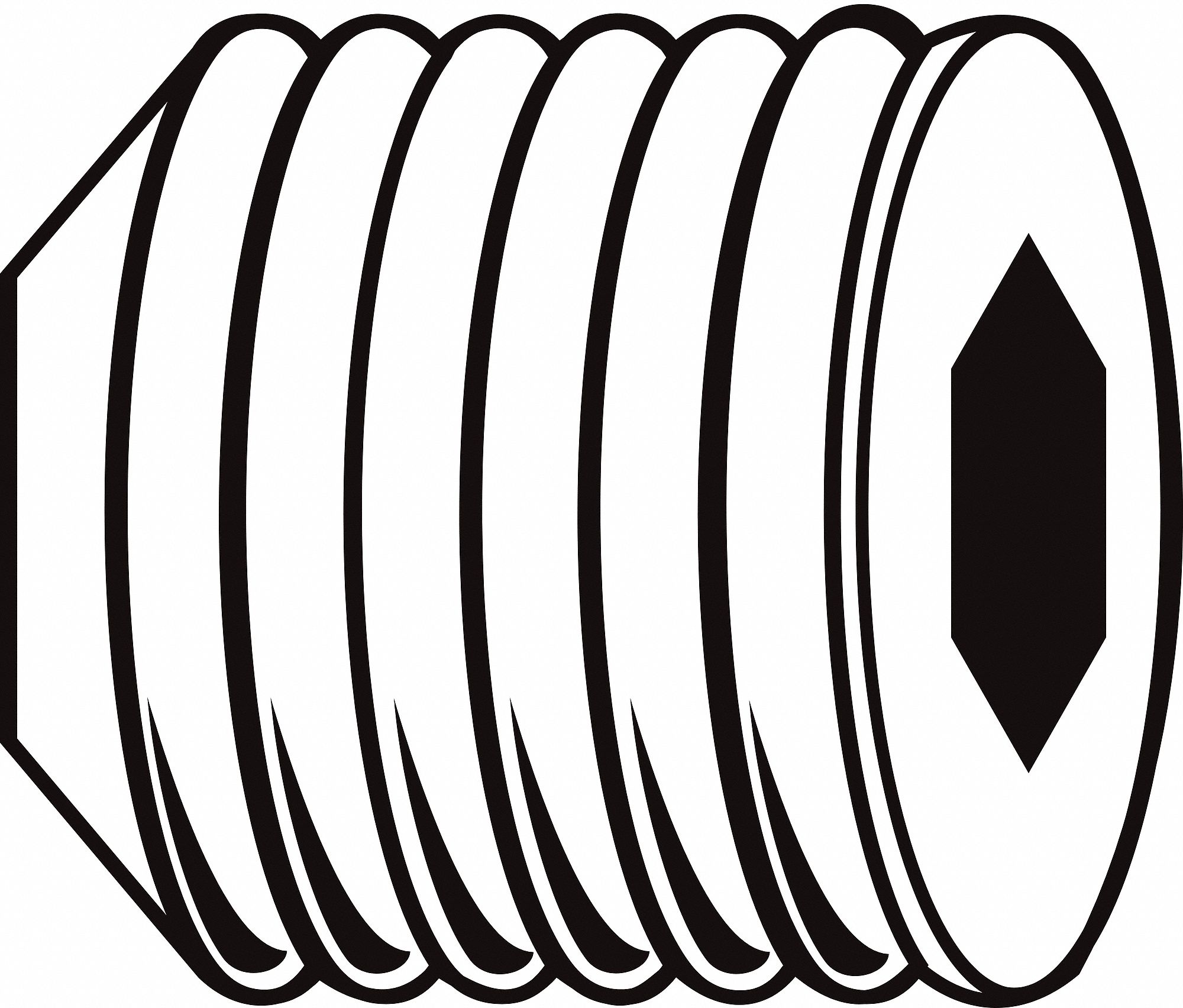 Socket Set Screw: #3-48 Thread Size, 1/16 in Overall Lg, Cup pt, Alloy Steel, Black Oxide, 100 PK