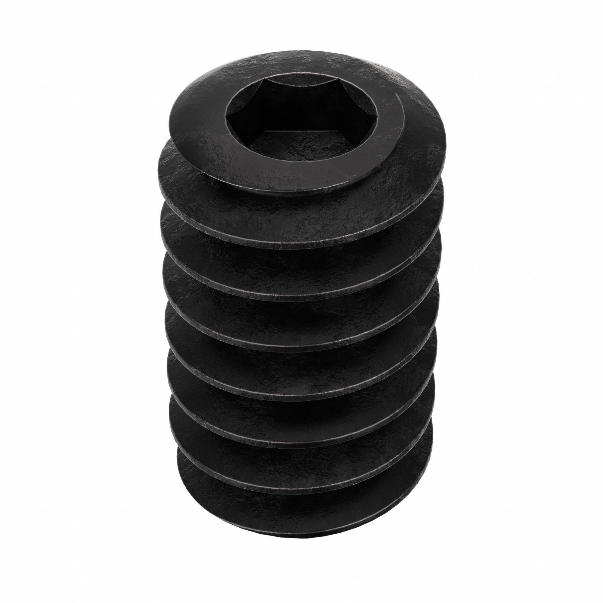 Socket Set Screw: #6-32 Thread Size, 1/4 in Overall Lg, Cone pt, Alloy Steel, Black Oxide, 100 PK