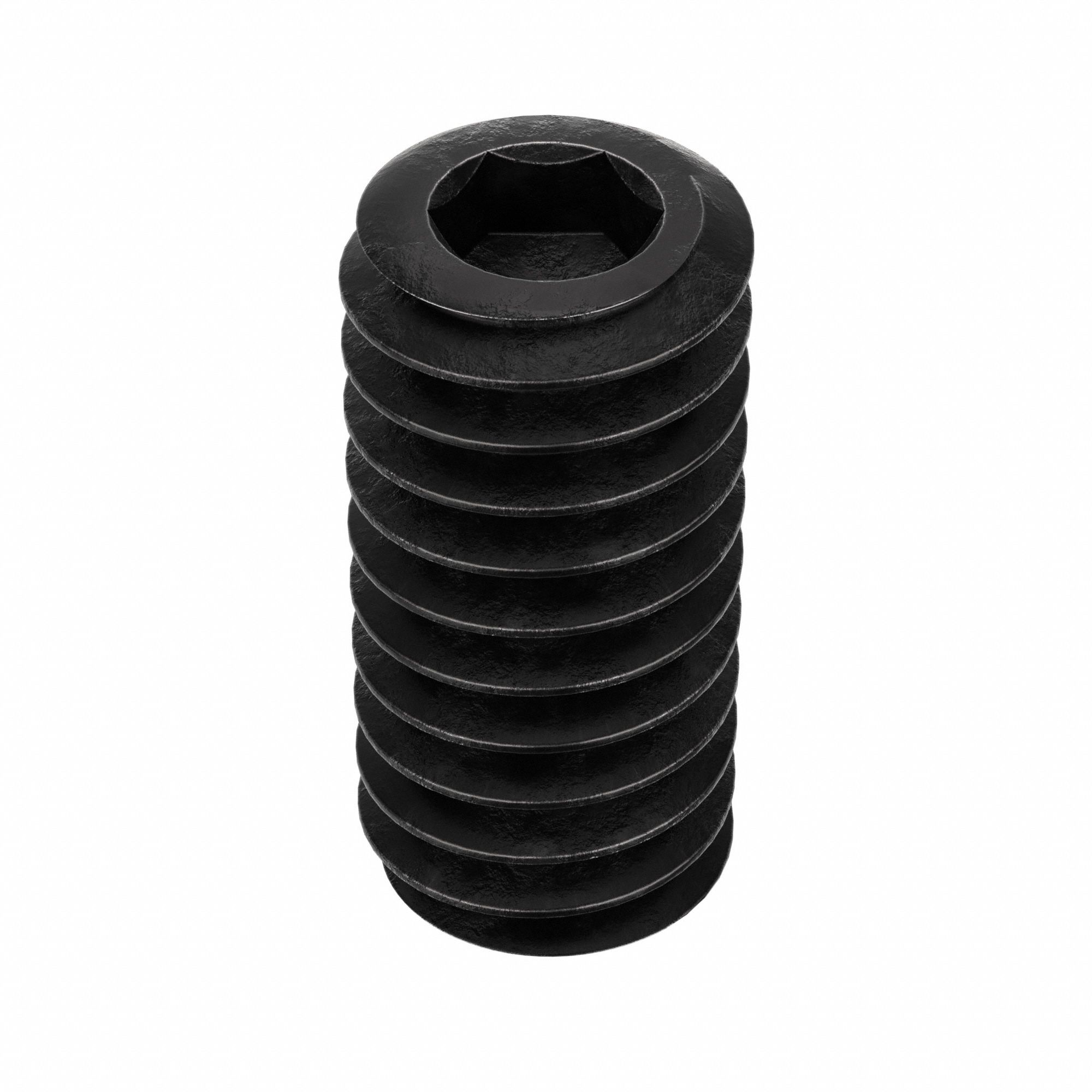 Socket Set Screw: #8-32 Thread Size, 3/8 in Overall Lg, Cone pt, Alloy Steel, Black Oxide, 100 PK