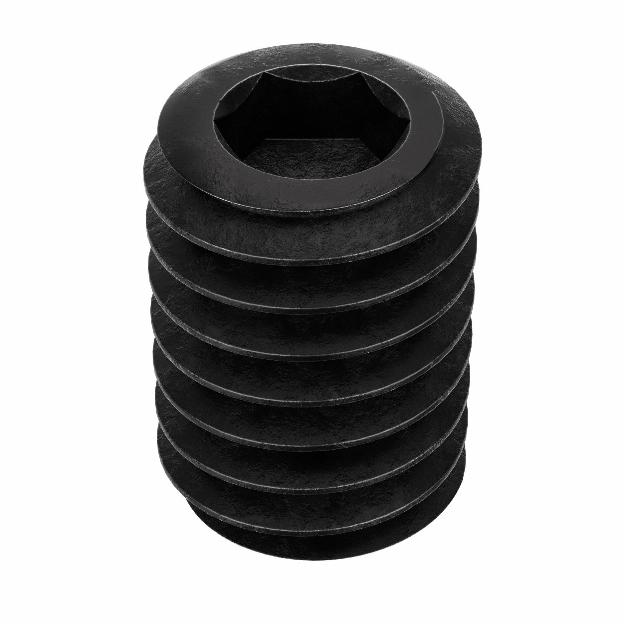Socket Set Screw: 5/16"-18 Thread Size, 1/2 in Overall Lg, Cone pt, Alloy Steel, Black Oxide, 100 PK