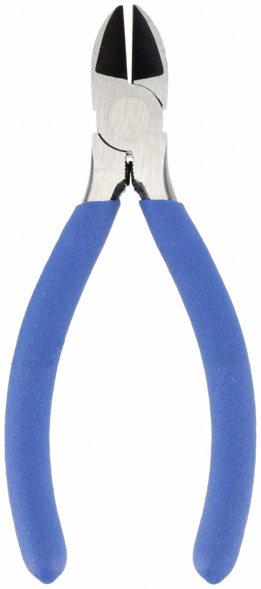 DIAGONAL CUTTING PLIER, SEMIFLUSH, NARROW, ⅞ IN JAW L, ⅝ IN JAW W, 5¼ IN OVERALL L