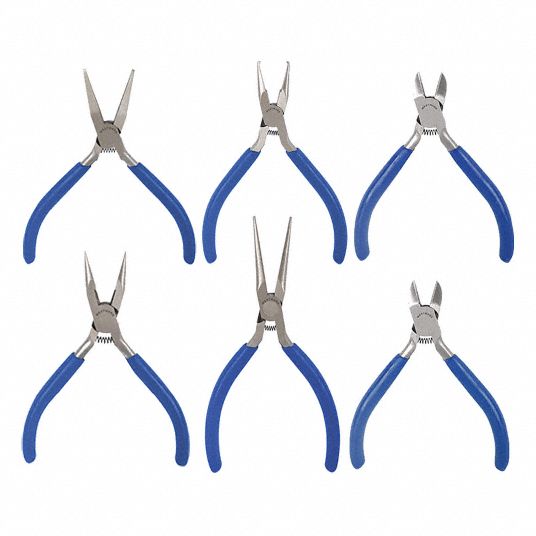 6 Pliers, Std Cushion Grip, Plier Set - 30PC07|30PC07 - Grainger