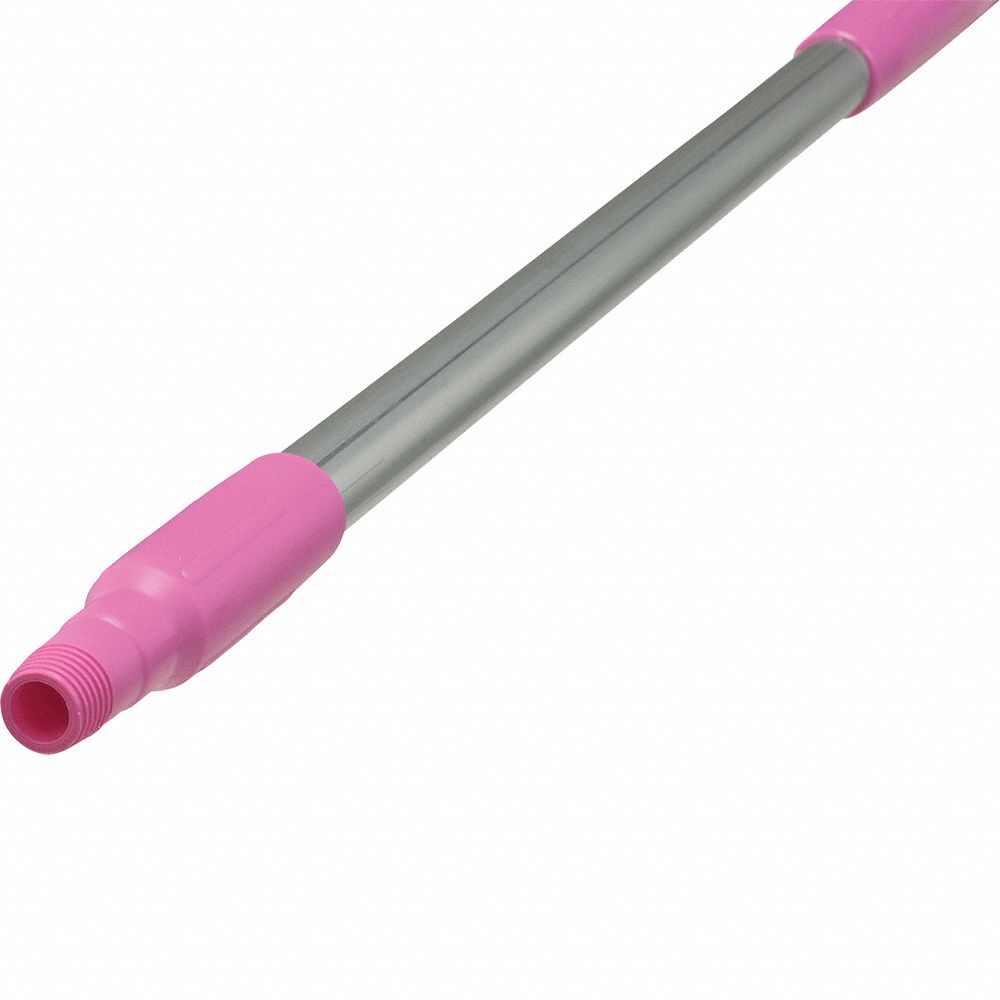 VIKAN Color Coded Handle: Threaded, European, Aluminum, 51 in Lg, 1 1/4 ...
