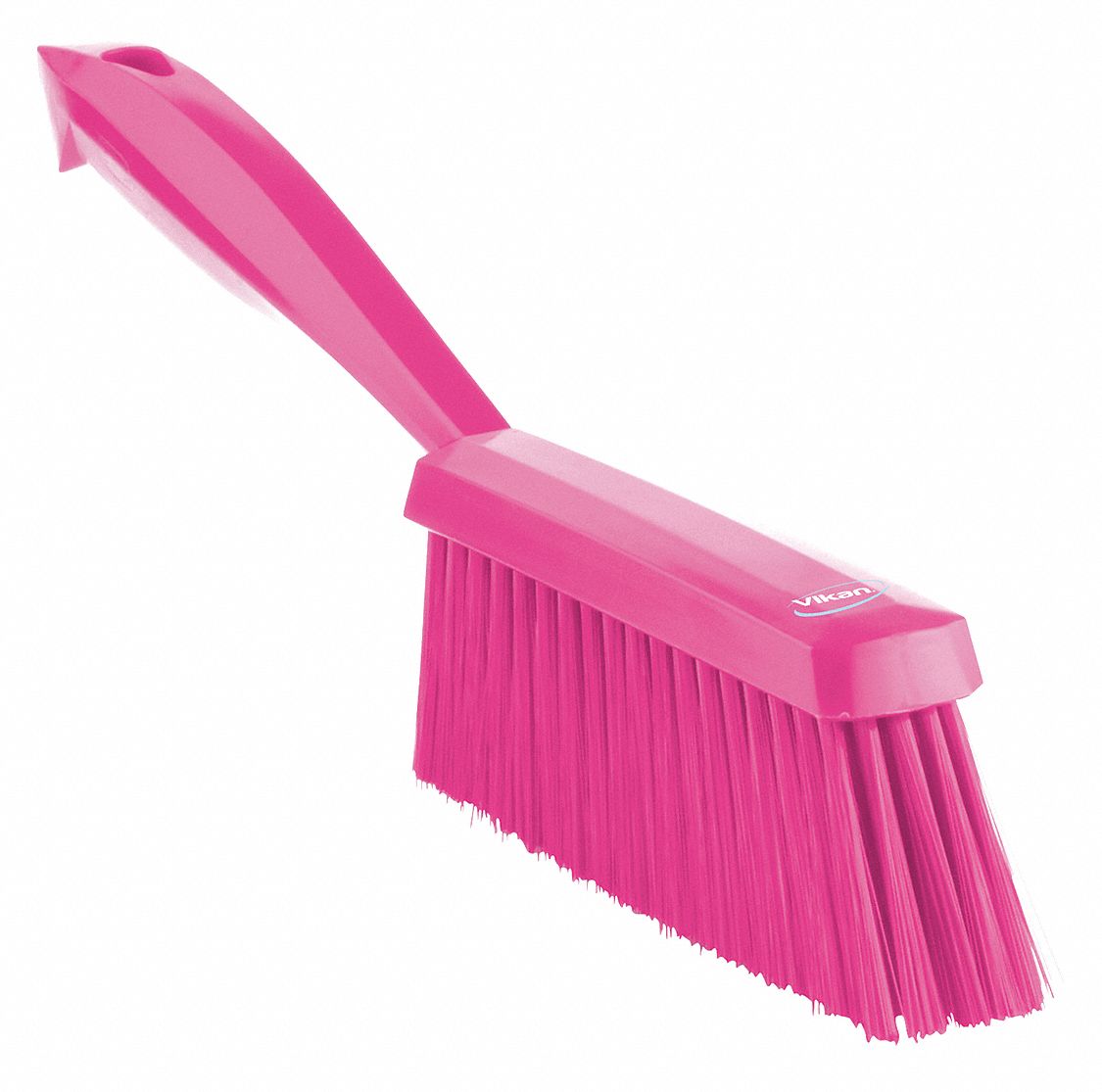 BENCH BRUSH, SOFT, POLYESTER BRISTLE, 6¾ IN HANDLE L, 7 IN BRUSH L, PINK