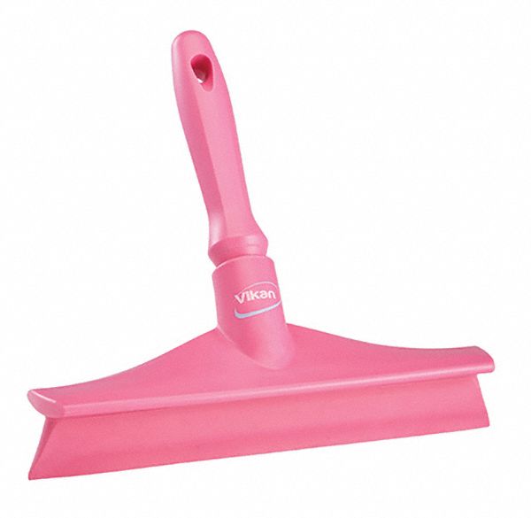 FLOOR SQUEEGEE, 1 BLADE COUNT, INCLUDES HANDLE, THREADED, 10 IN BLADE W, TPE RUBBER, STRAIGHT