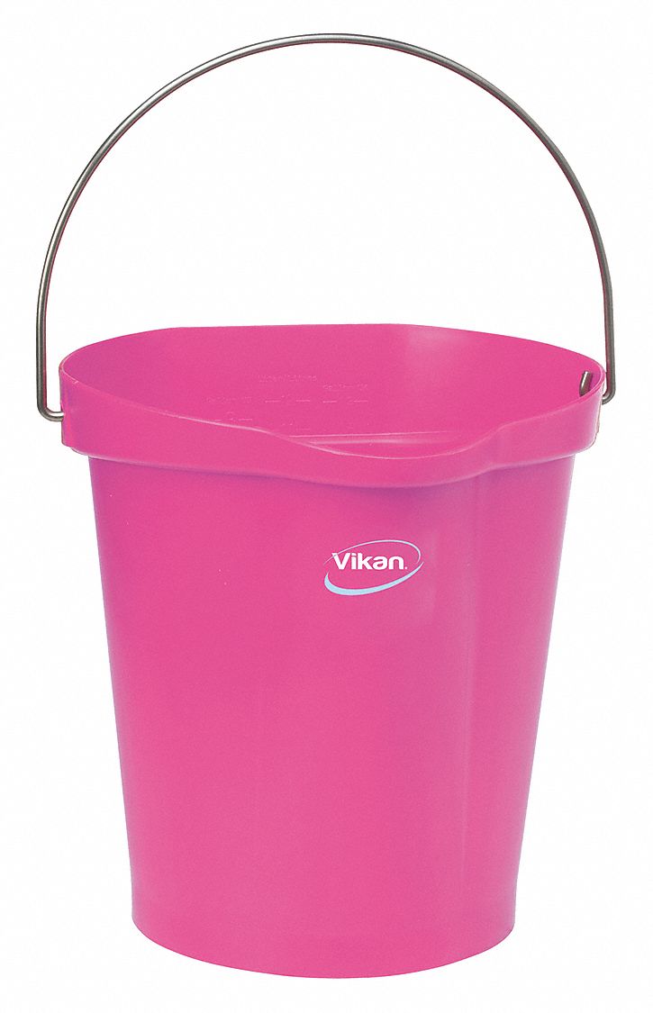 HYGIENIC BUCKET,3 1/4 GAL,PINK