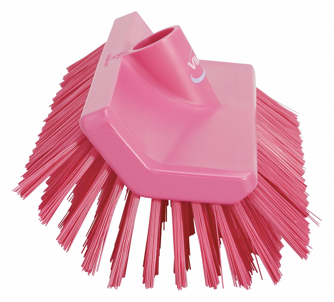 WALL BRUSH HEAD, MEDIUM, POLYESTER, 10⅜ IN BRUSH L, 5⅞ IN HEAD W, PINK