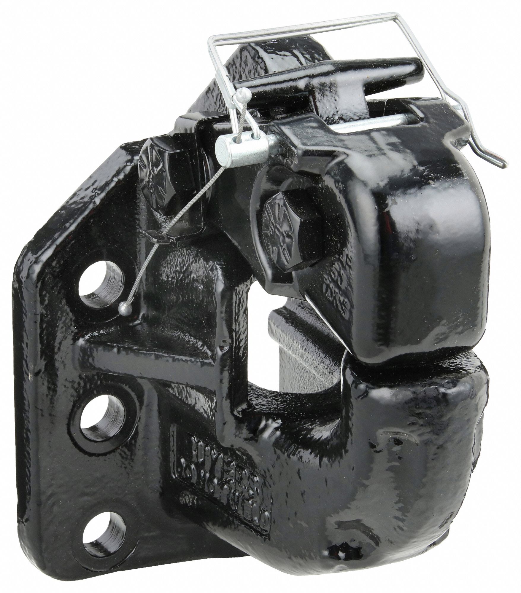 Air Compensated Pintle Hook: 100, 000 lb Gross Trailer Wt Capacity, Steel