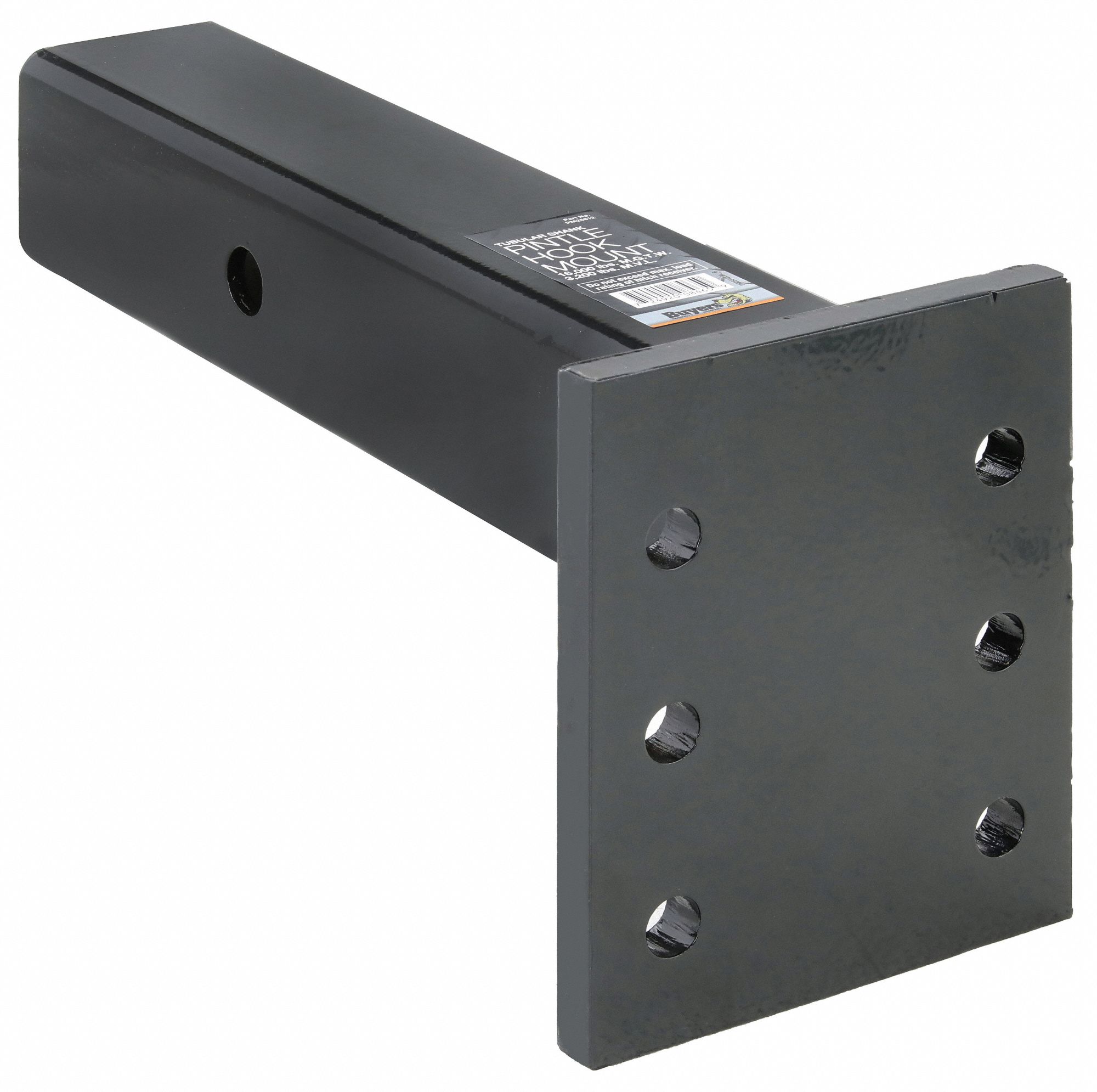 Pintle Hook Mounting Plate: 16, 000 lb Gross Vehicle Wt Capacity, 2 1/2 in x 2 1/2 in