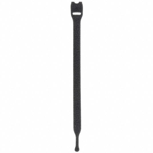 Velcro Brand 170782 Hook-and-Loop Cable Tie, 12 in, Blk, PK600
