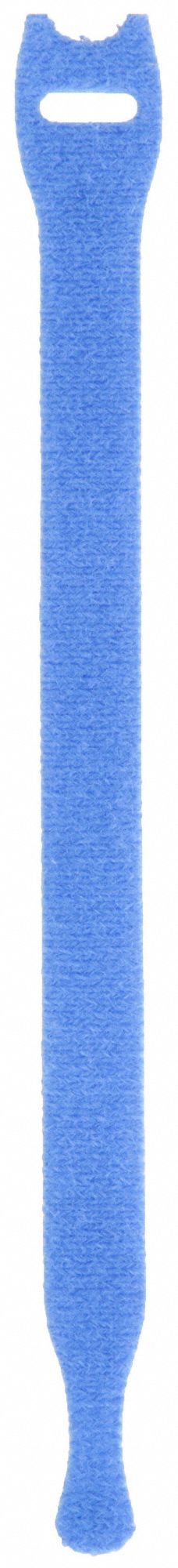 Hook-and-Loop Cable Tie: 8 in Lg, 2.00 in, 0.75 in Wd, Nylon/Polypropylene, 900 PK