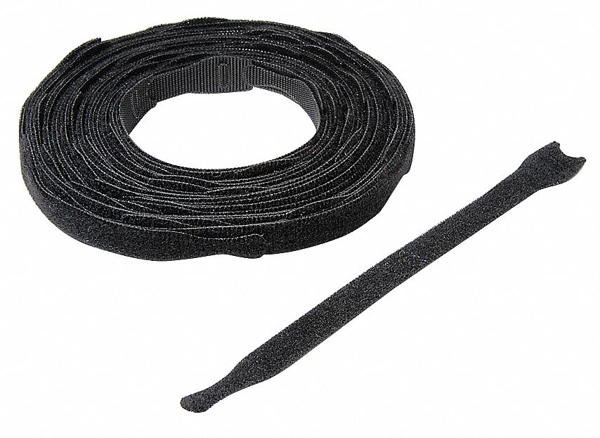 VELCRO BRAND Amarres para Cables de Gancho-y-Aro 0.75 x 8 Negro - Amarres  para Cables de Gancho y Aro - 30PE34