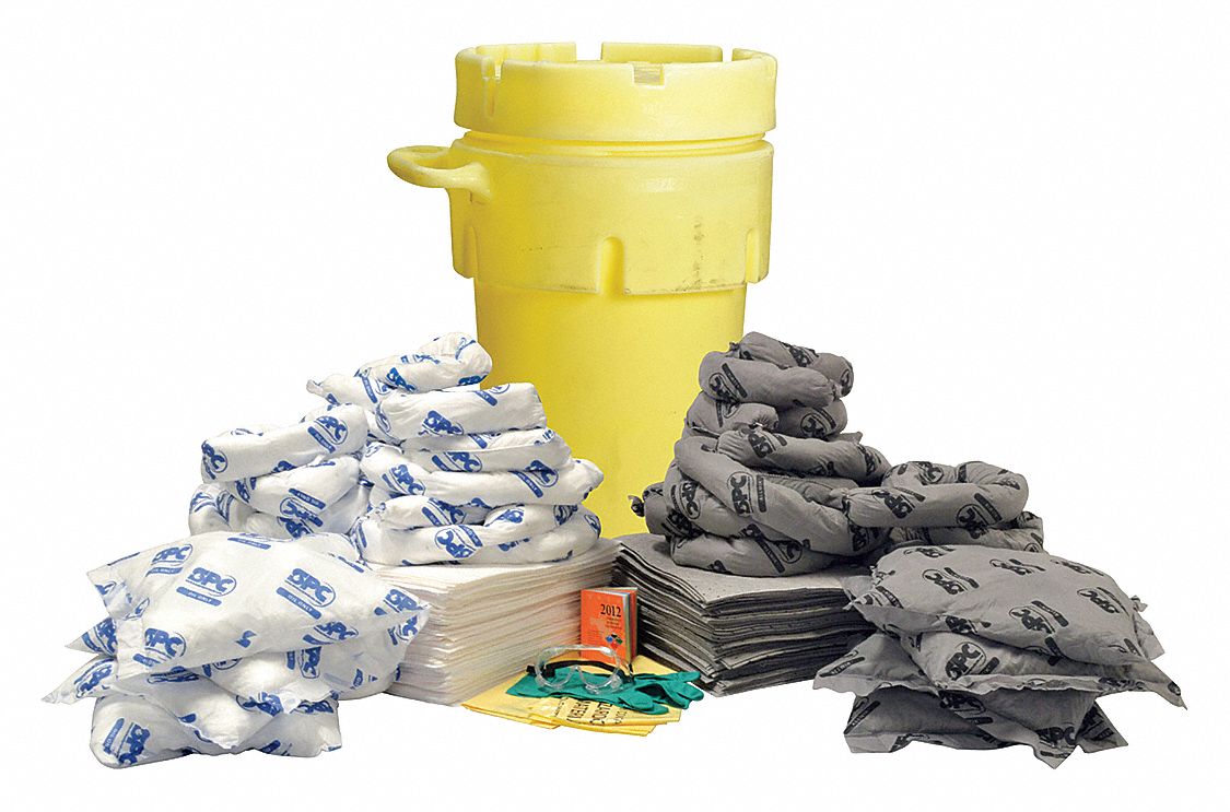 SPILL KIT,DRUM,95 GAL,YELLOW