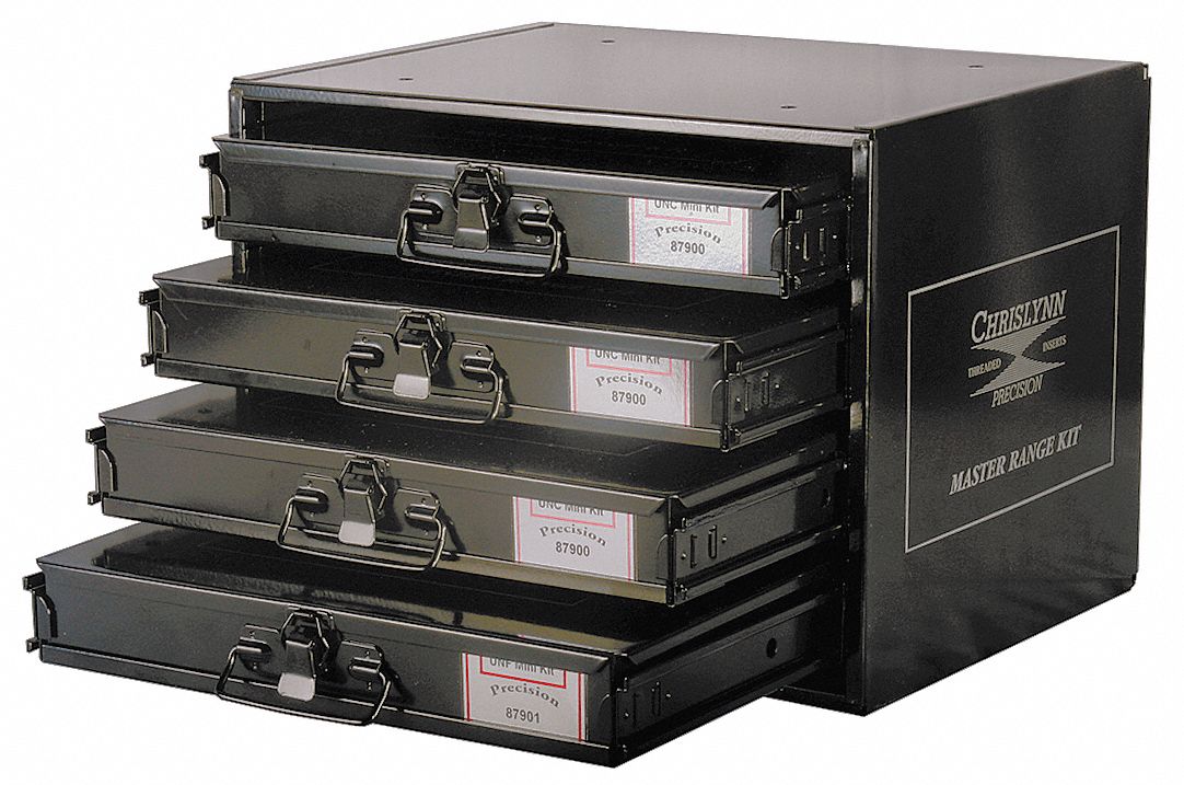 GRAINGER APPROVED Helical Total Range Kit All Metric Std, Stainless