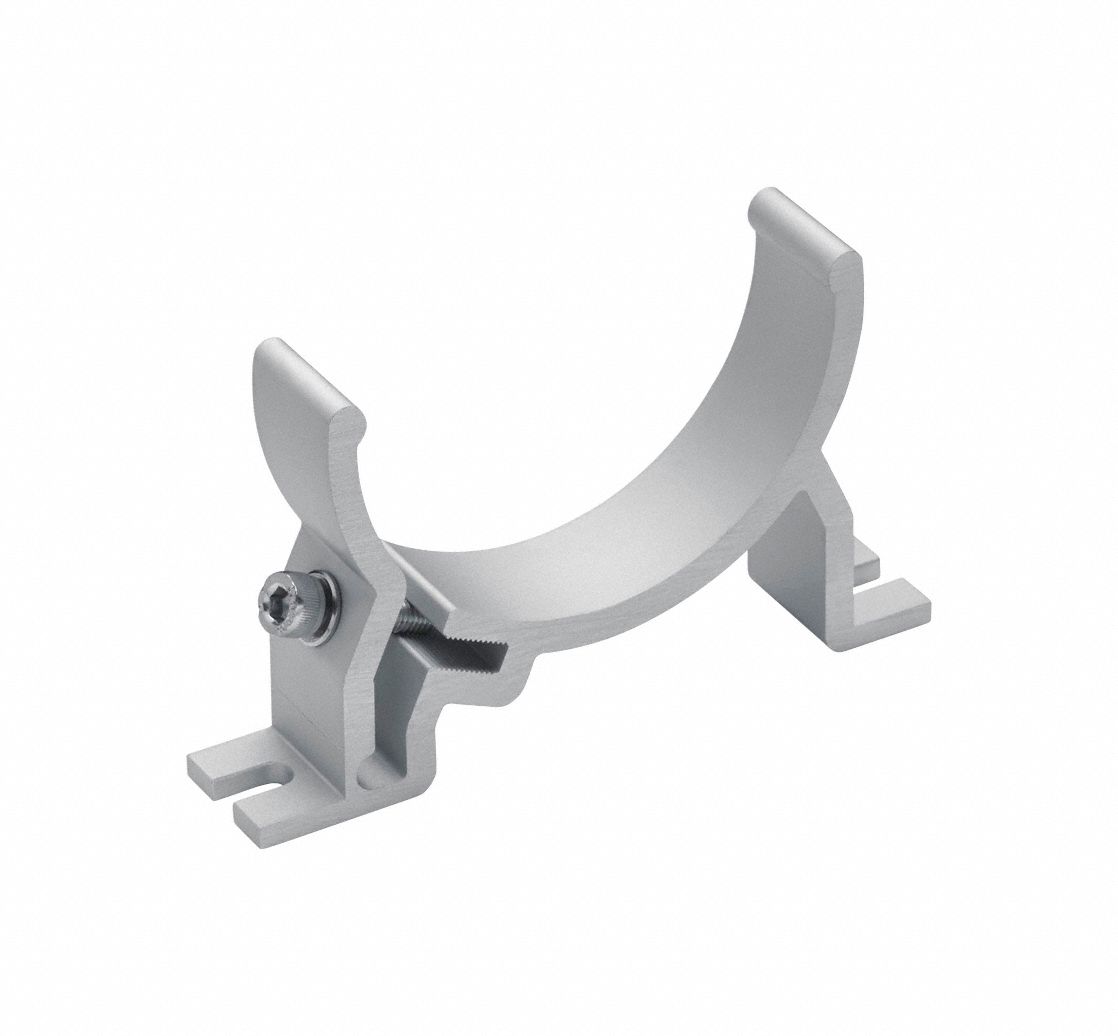 TUBULAR LIGHT MOUNTING BRACKET, BRACKET, 2.4 IN L, CLIP-ON BRACKET