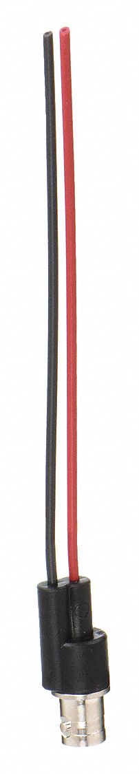 Test Leads: 6 in Lg, BNC Female, BNC Female, 1 Test Leads, PVC, Black/Red Color, 4969