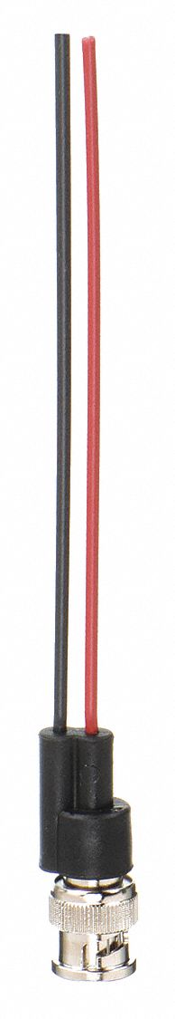 Test Leads: 6 in Lg, BNC Male, BNC Male, 1 Test Leads, PVC, Black/Red Color, 4970