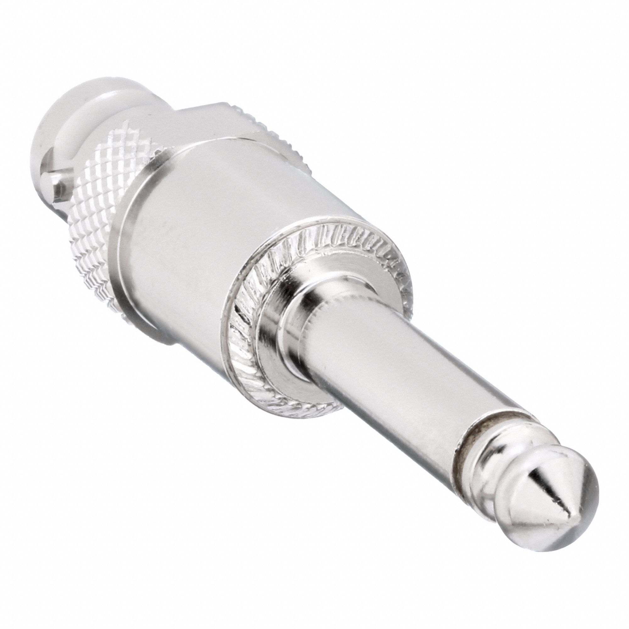 BNC Adapter: Phone Plug, Phone Plug Adapters, Not Panel Mounted, Straight Plug Adapter, Brass