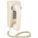 TELEPHONE, T-25 CRM WITHOUT MW, VOLUME CONTROL, 1 LINE, WALL, TAN, CURLY