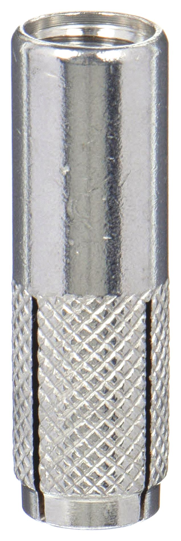DROP-IN ANCHOR, ⅜"-16 THREAD SIZE, 1 9/16 IN OVERALL L, ½ IN DIA, STEEL, 25 PK
