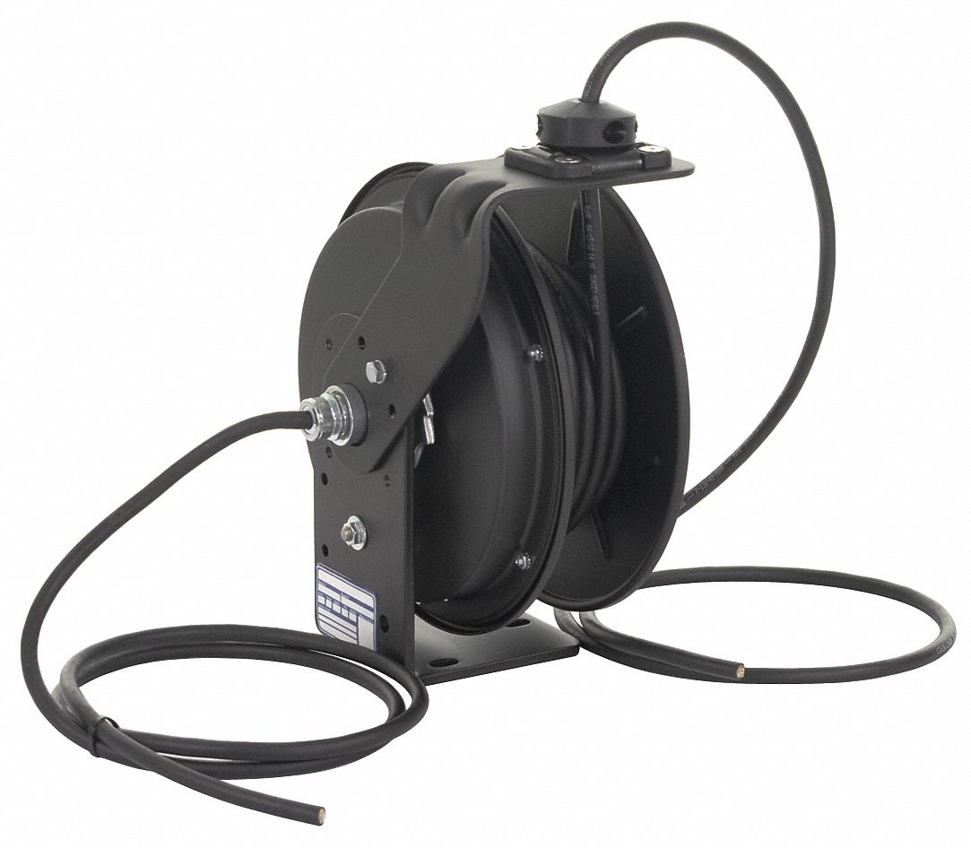 KH INDUSTRIES Extension Cord Reel, Spring Retraction, 300V AC, Flying ...