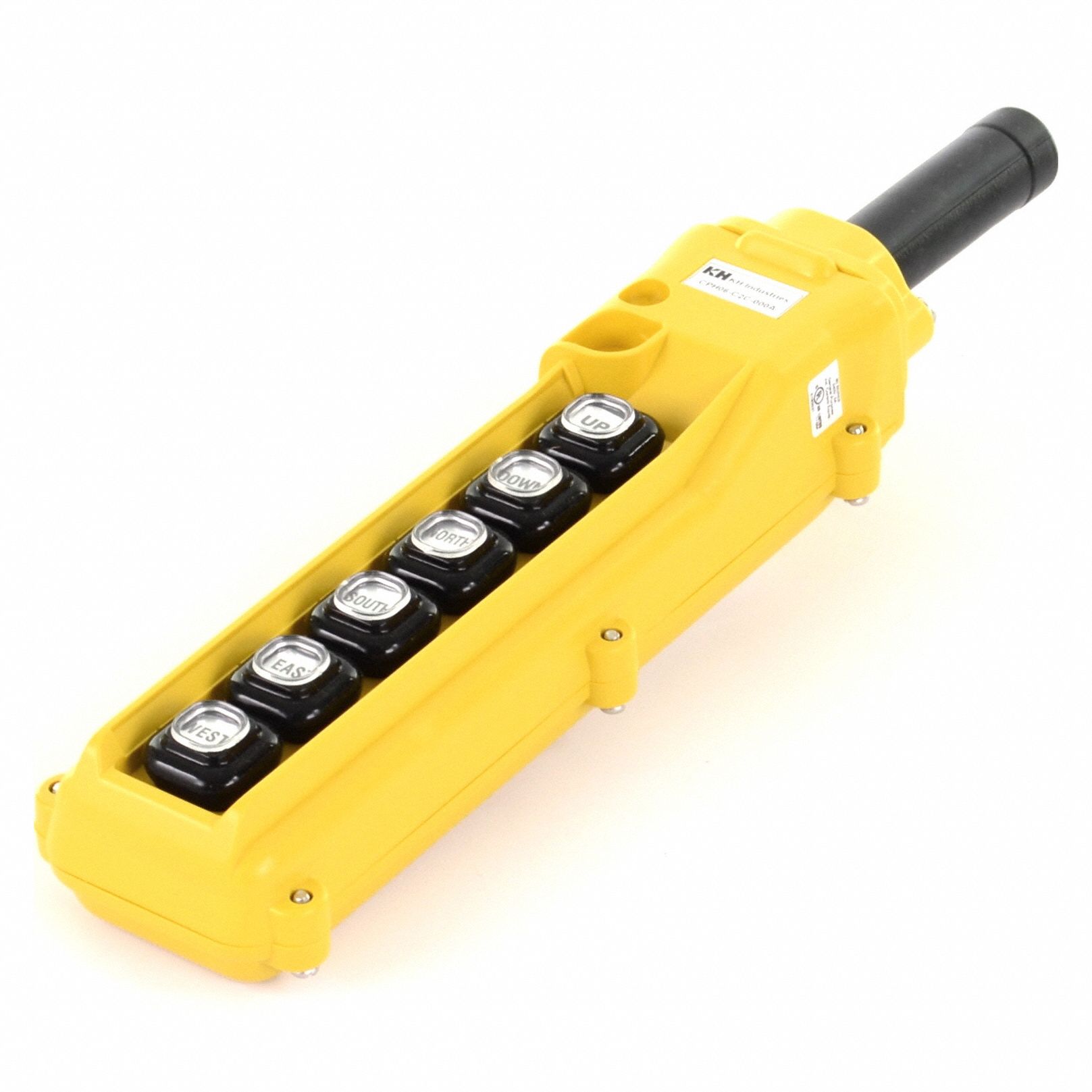 Pendant Control Station: (6) Push Buttons, 1NO/1NC, On/Off, NEMA 4/4X