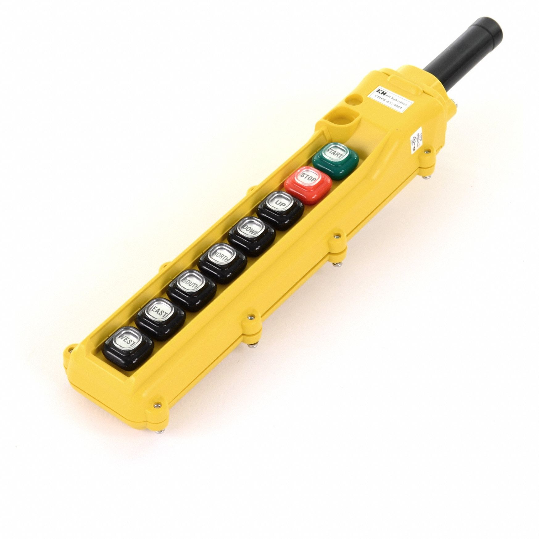 KH INDUSTRIES, (8) Push Buttons, 1NO/1NC, Pendant Control Station