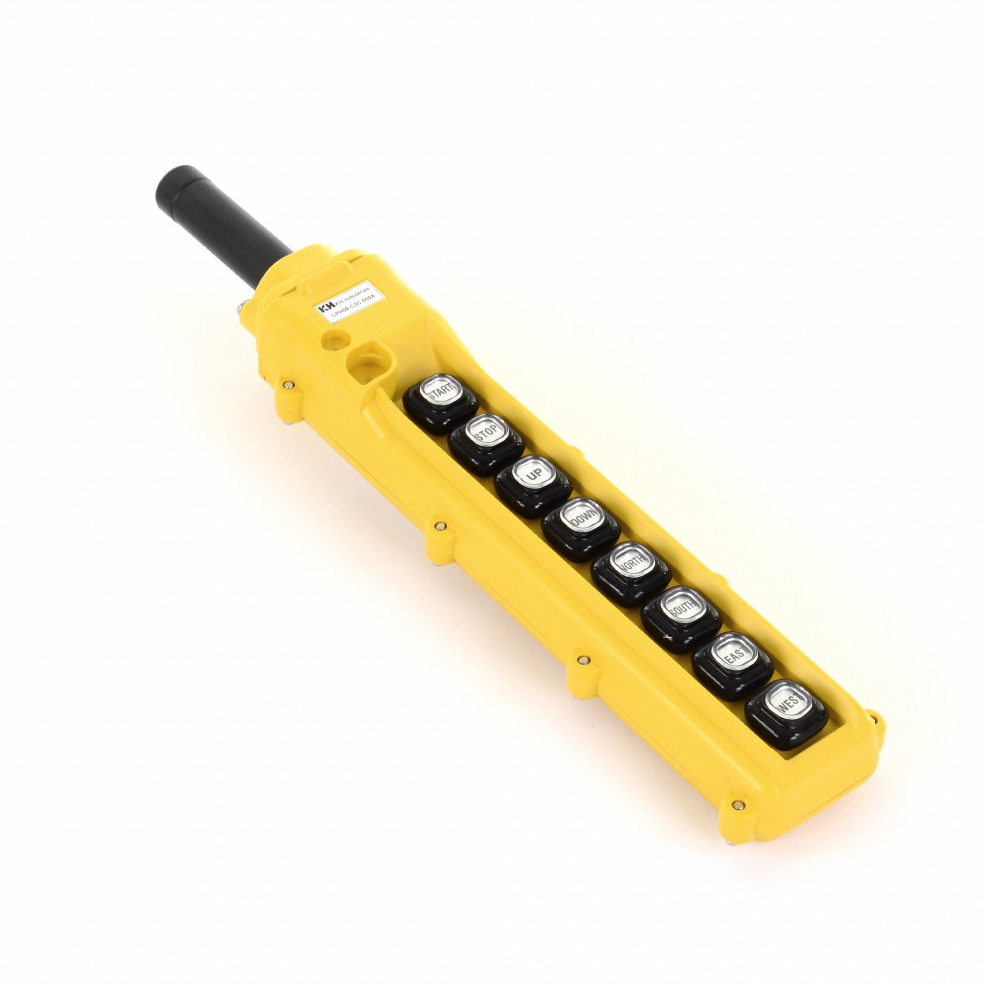 KH INDUSTRIES, (2) Single Speed Push Buttons, 1NO, Pendant Control