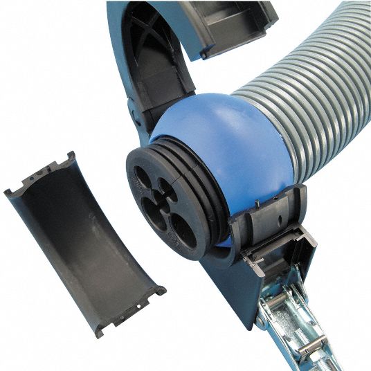 REIKU 52 mm Corrugated Tubing Ball Joint, Polyamide, Black 30PP83