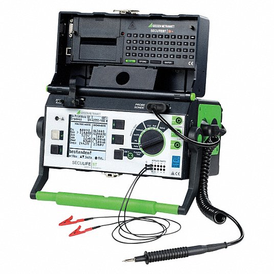Electrical Safety Tester: 0 to 16A, 0 to 310uA, 1.5KV DC, 50 to 500V DC