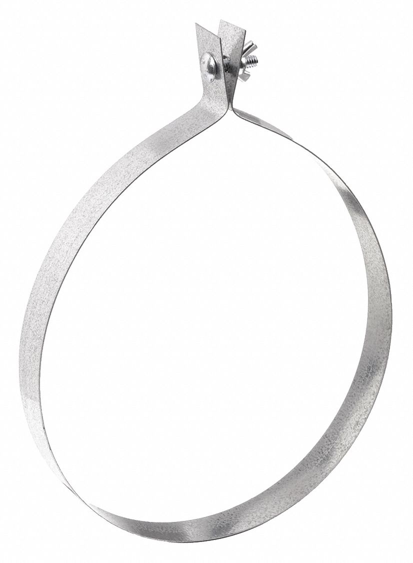 ROUND HANGER STRAP,GALVANIZED STEEL,16IN