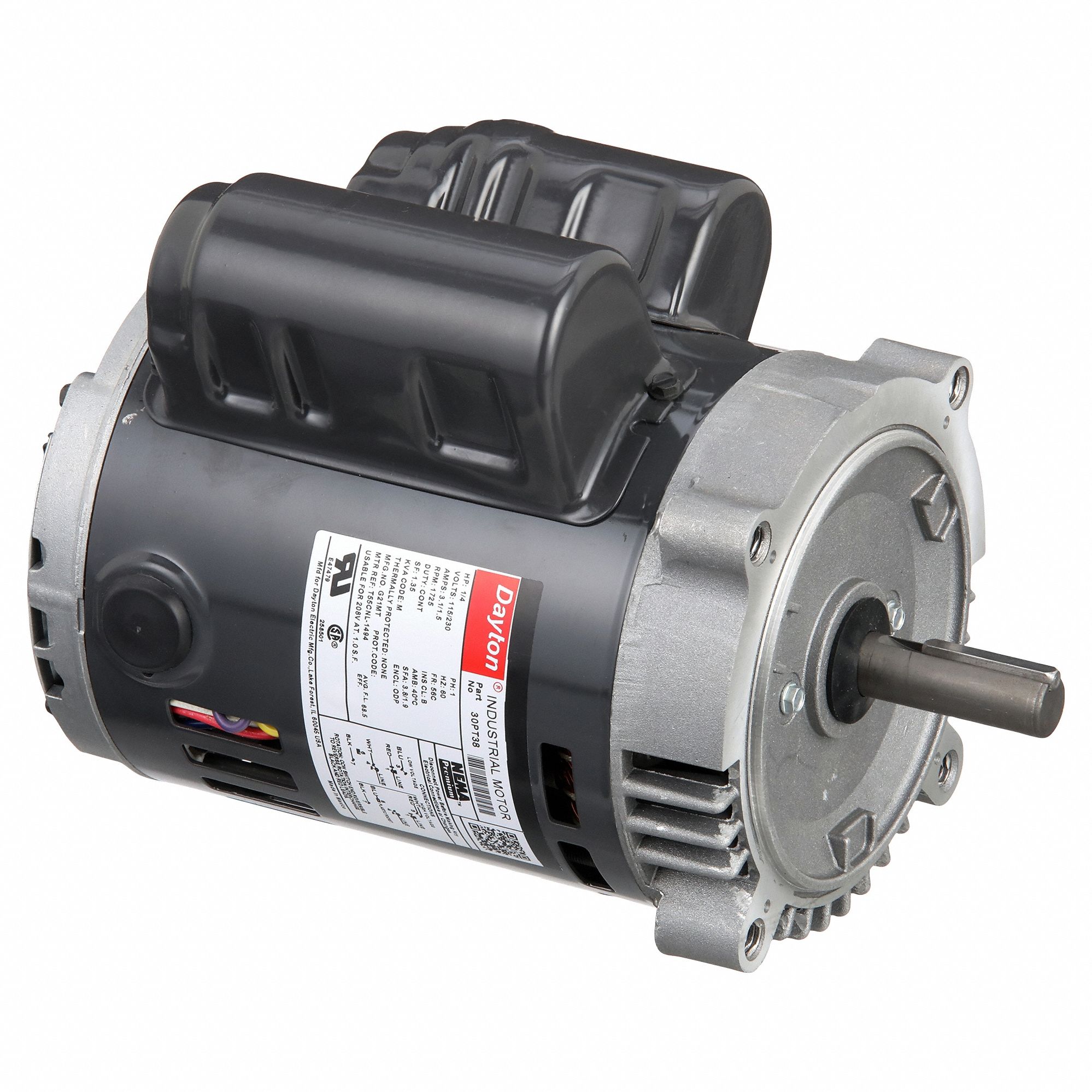 MOTEUR UG,1/4HP,1725TR/MIN,115/230V,56C