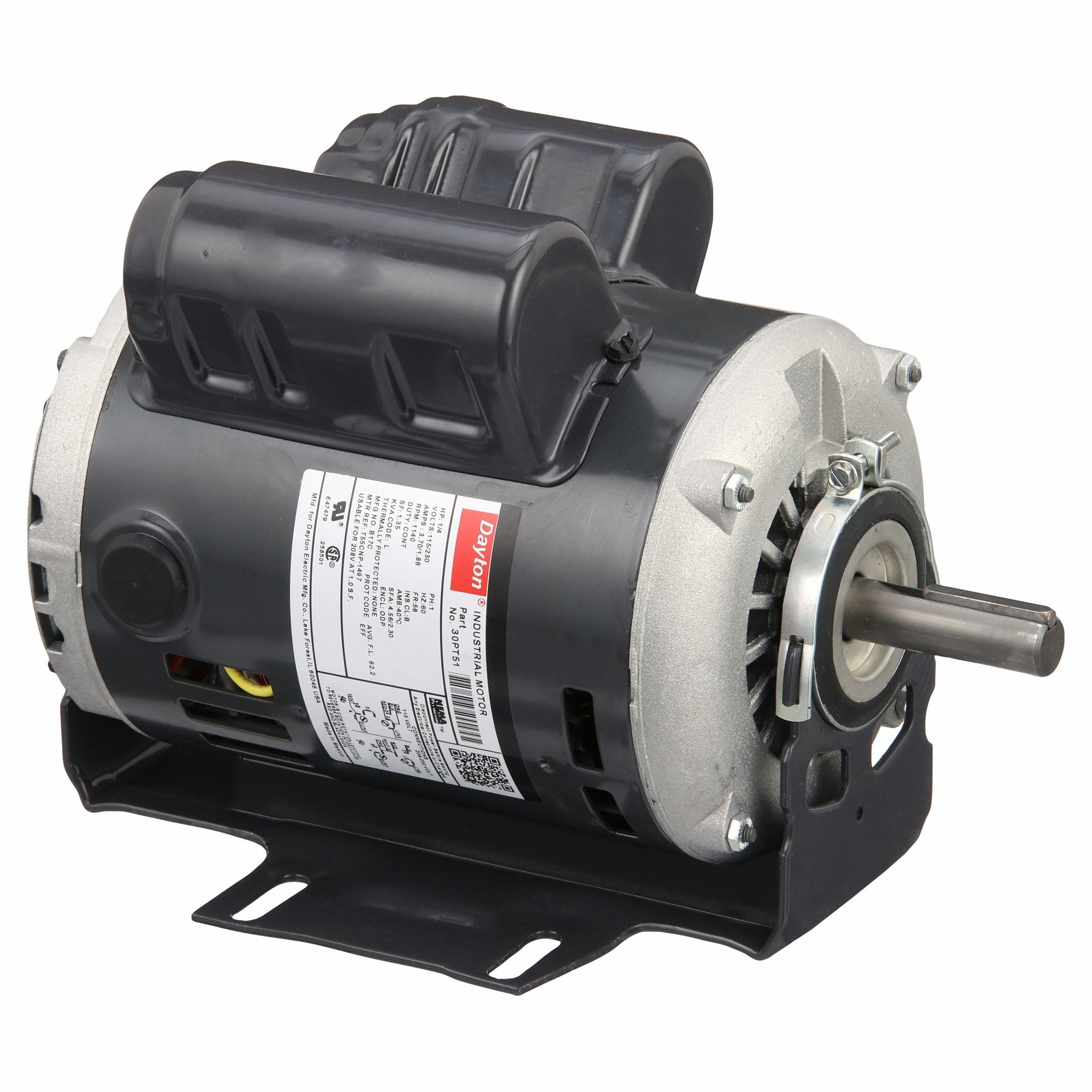 MOTEUR UG,1/4HP,1140TR/MN,115/230V AC,56