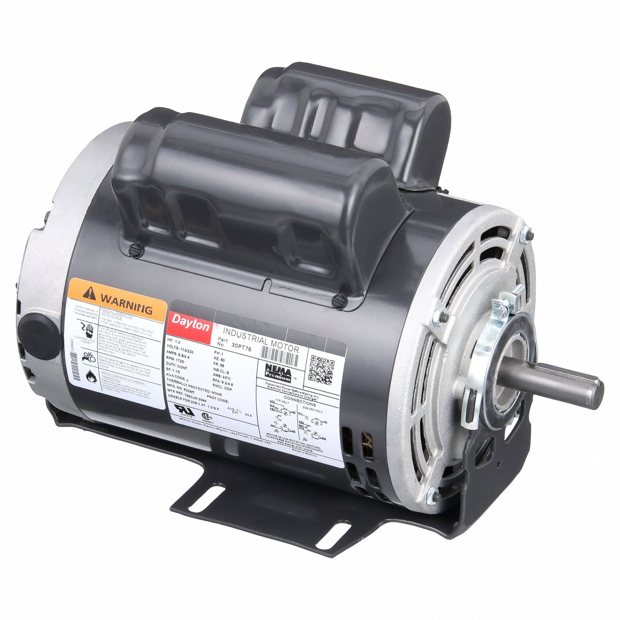 MOTEUR UG,1HP,1725TR/MIN,115/230V AC,56