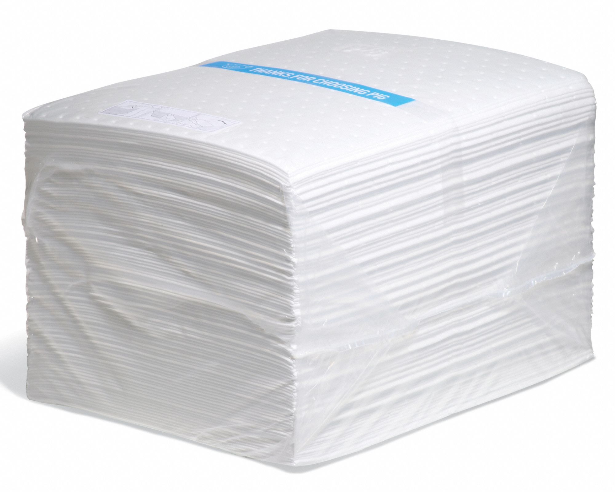 PIG Absorbent Mat Pad 28 oz Volume Absorbed Per Pad, 22 gal (100 Pads