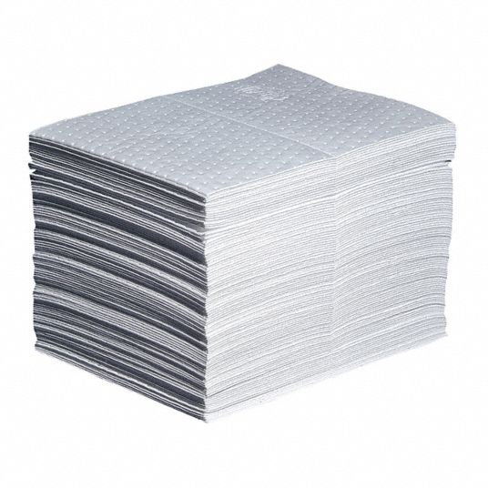 Oil Absorbent Anti-Static Pads (200 Pack) - Max Absorbency 185 Litres -  Spill Kits Direct