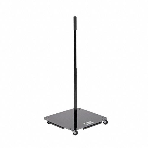 Rolling Floor Dispenser: 20 in x 20 in x 45 in, 36 in Max Roll Wd, 20 in Max Roll Dia, Steel