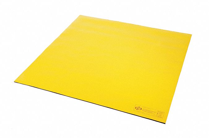 JOINT DE COUVERCLE DE DRAIN, 48 PO X 48 PO, URÉTHANE, VINYLE, 0 ° F - 160 ° F, NOIR/JAUNE